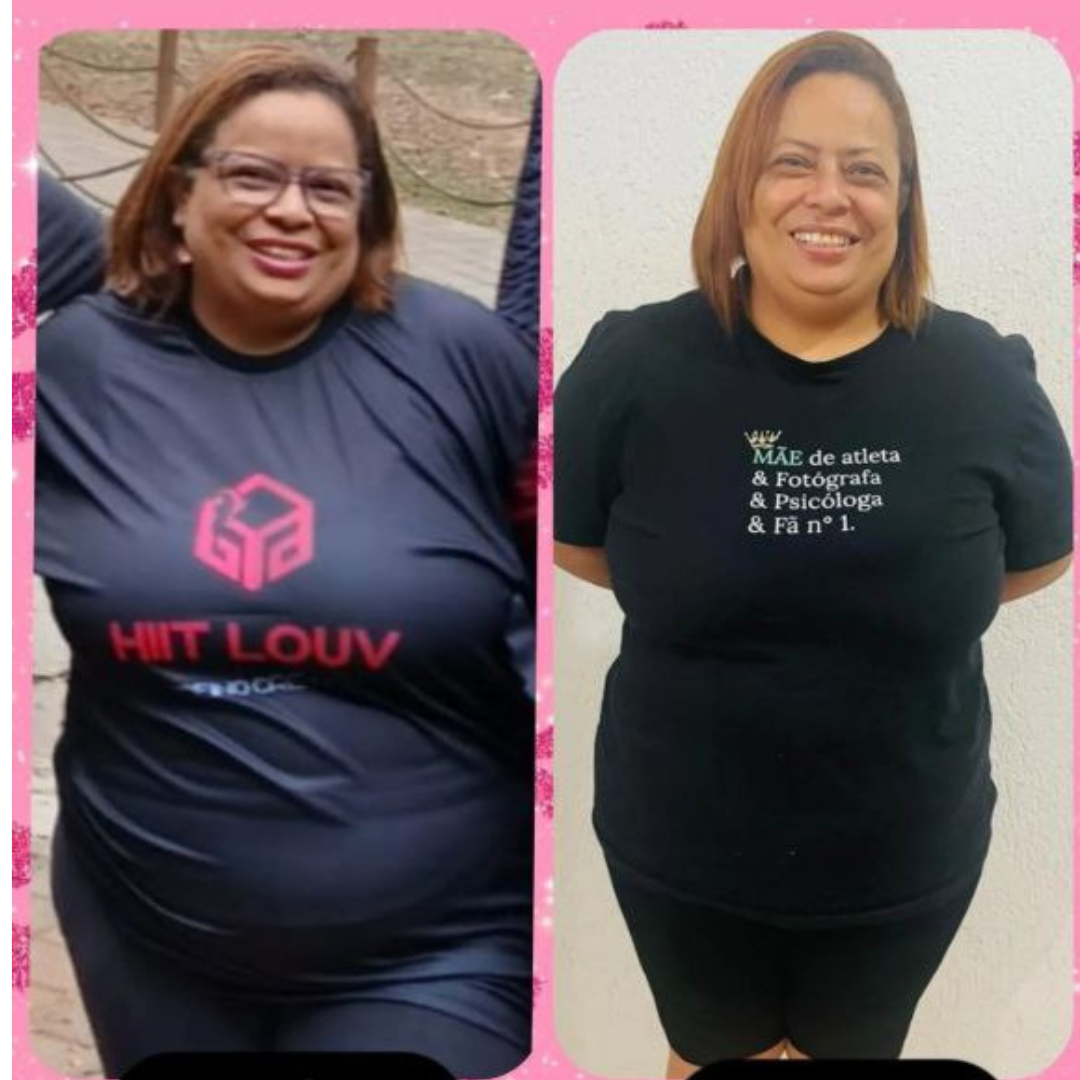 Transformação real de aluna HIIT LOUV